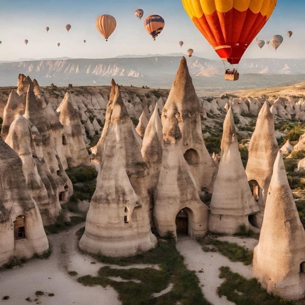 Воздушные шары над Каппадокией (Турция)